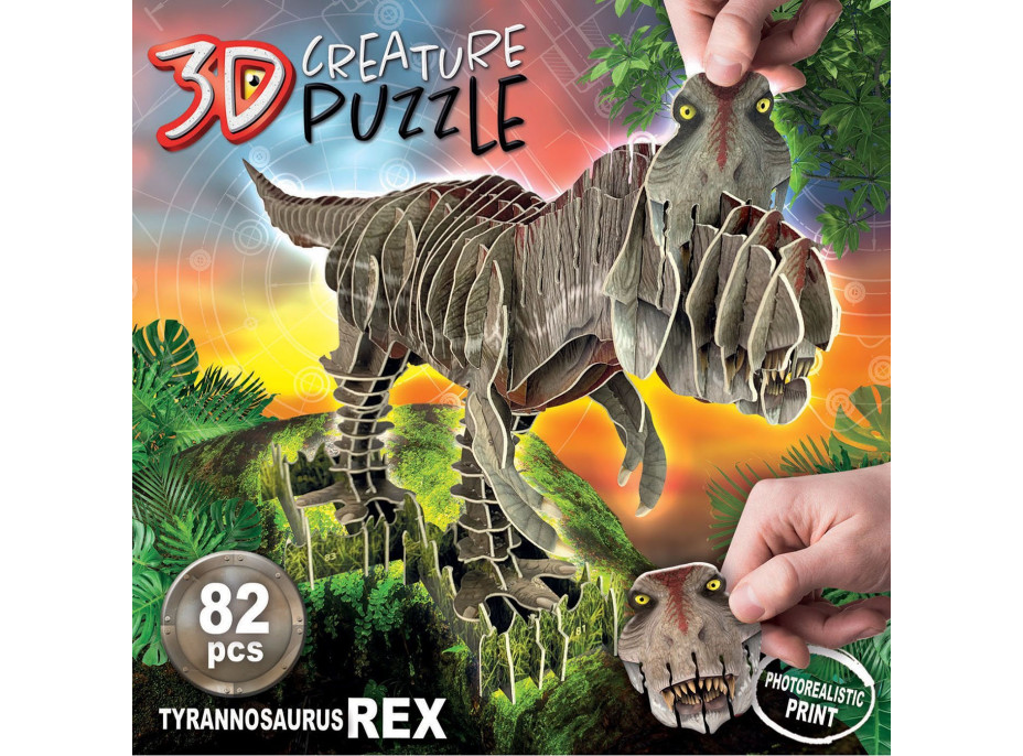 EDUCA 3D puzzle T-Rex 82 dílků