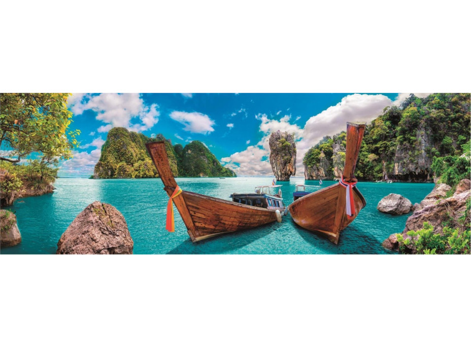 CLEMENTONI Panoramatické puzzle Zátoka na ostrově Phuket 1000 dílků