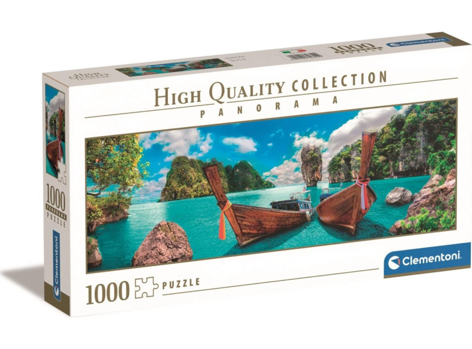 CLEMENTONI Panoramatické puzzle Zátoka na ostrově Phuket 1000 dílků