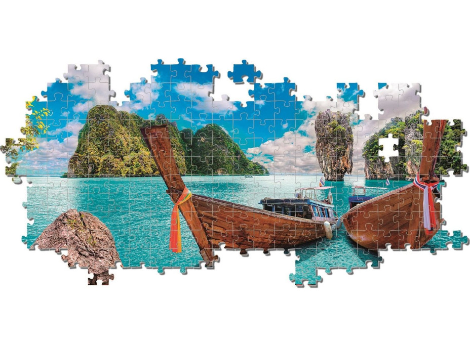 CLEMENTONI Panoramatické puzzle Zátoka na ostrově Phuket 1000 dílků