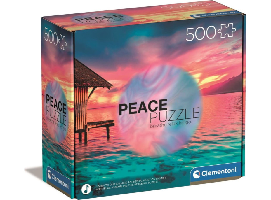 CLEMENTONI Peace puzzle: Žít přítomností 500 dílků