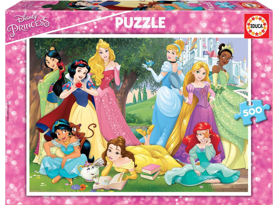 EDUCA Puzzle Disney Princezny 500 dílků