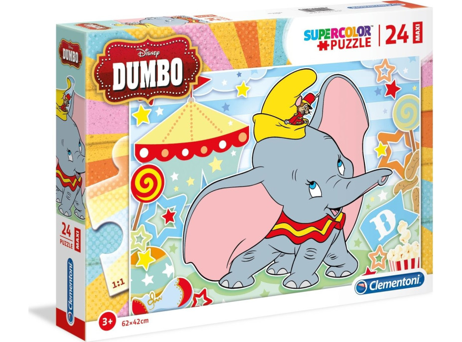 CLEMENTONI Puzzle Dumbo MAXI 24 dílků