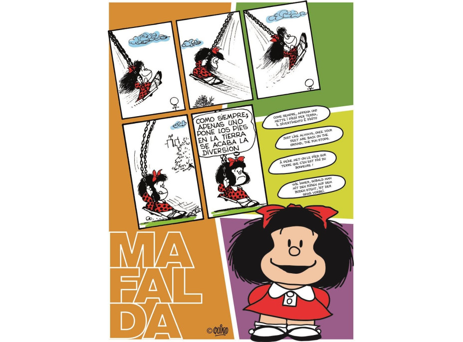 CLEMENTONI Puzzle Mafalda na houpačce 500 dílků