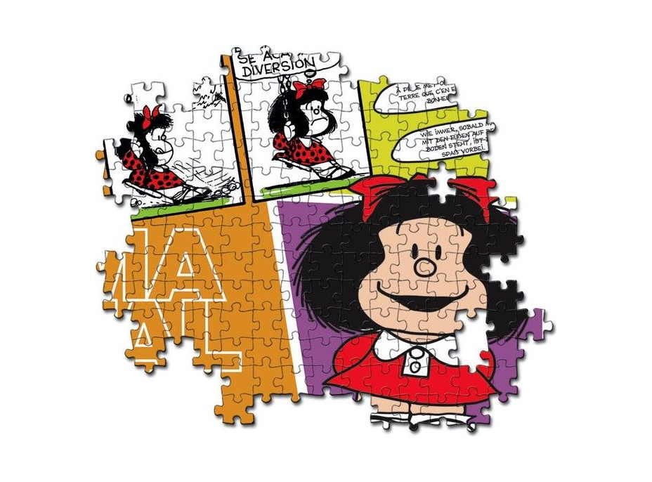 CLEMENTONI Puzzle Mafalda na houpačce 500 dílků