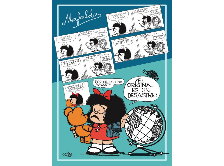 CLEMENTONI Puzzle Mafalda: Originál je pohroma 1000 dílků