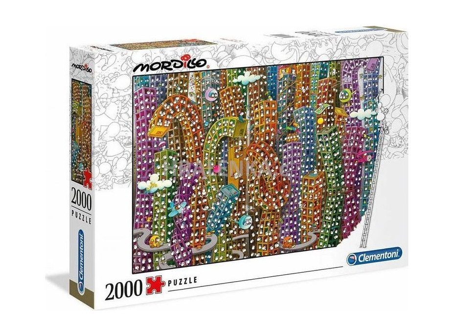 CLEMENTONI Puzzle Mordillo: Džungle 2000 dílků