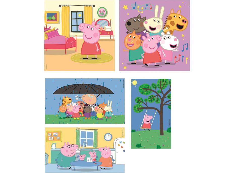 CLEMENTONI Puzzle Prasátko Peppa 10v1