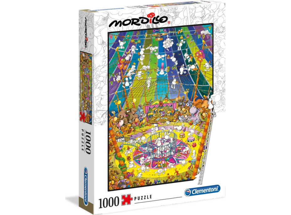 CLEMENTONI Puzzle Mordillo: Představení 1000 dílků