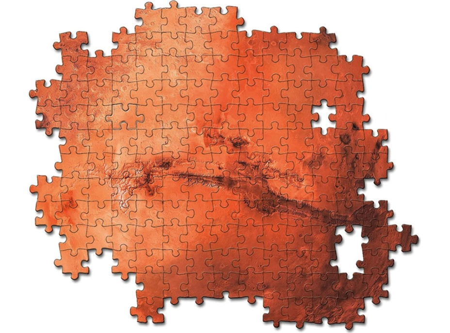 CLEMENTONI Kulaté puzzle Space: Mars 500 dílků