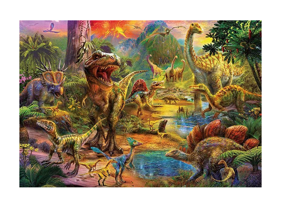EDUCA Puzzle Území dinosaurů 1000 dílků