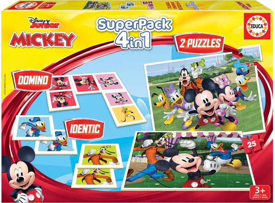 EDUCA Soubor her Mickey a přátelé 4v1