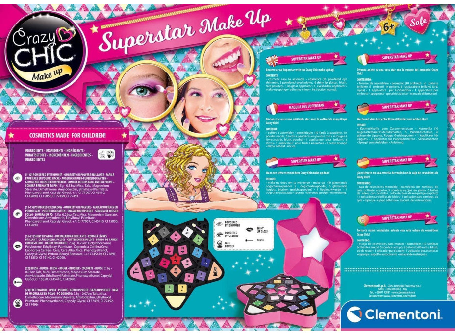 CLEMENTONI Crazy Chic Superstar Make up: Hvězda