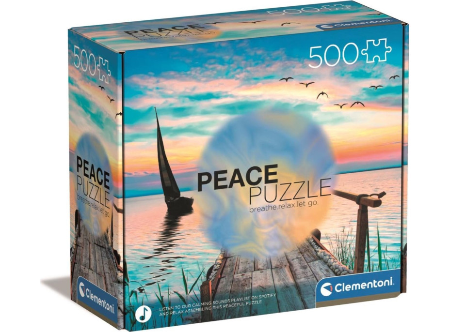 CLEMENTONI Peace puzzle: Klidný vítr 500 dílků