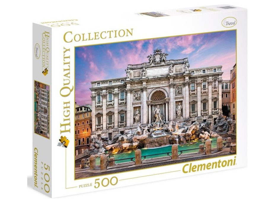 CLEMENTONI Puzzle Fontána di Trevi, Itálie 500 dílků