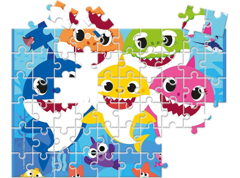 CLEMENTONI Puzzle Frame Me Up Baby Shark 60 dílků