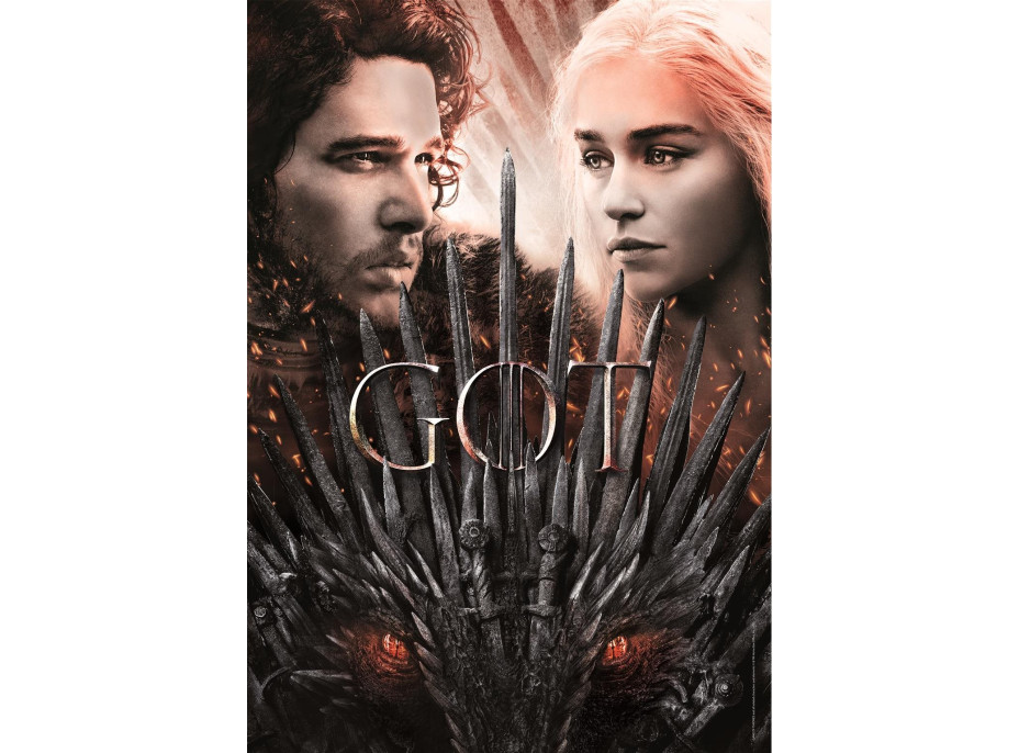 CLEMENTONI Puzzle Hra o trůny: Jon a Daenerys 1000 dílků