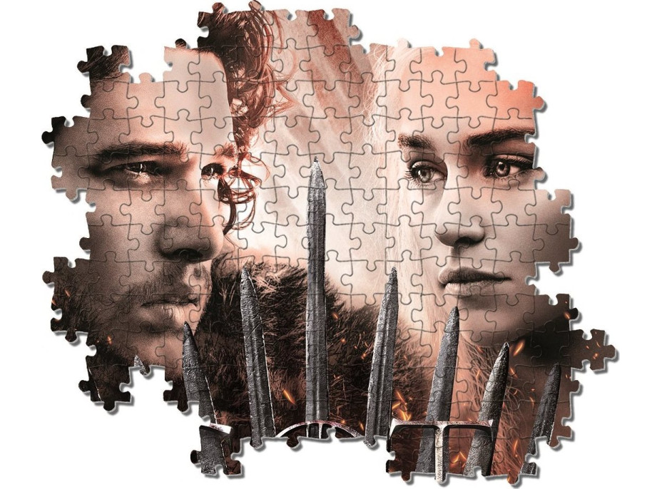 CLEMENTONI Puzzle Hra o trůny: Jon a Daenerys 1000 dílků