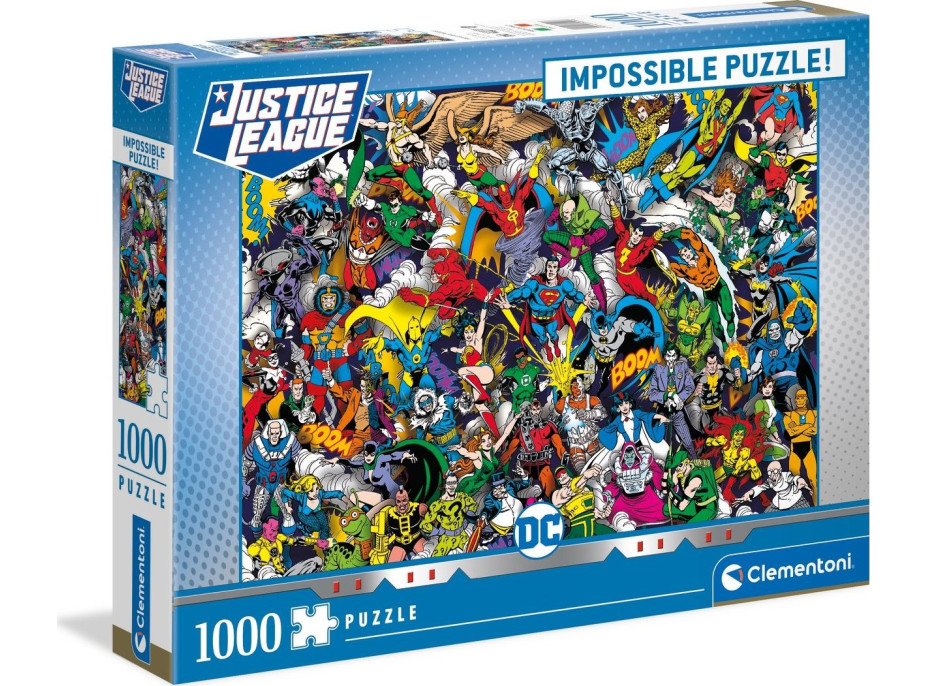 CLEMENTONI Puzzle Impossible: DC Comics Justice League 1000 dílků