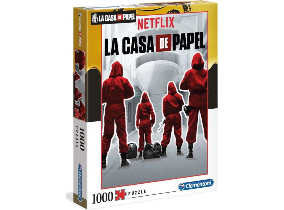 CLEMENTONI Puzzle Netflix: Papírový dům 1000 dílků