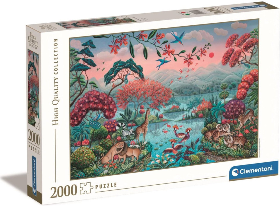 CLEMENTONI Puzzle Mírumilovná džungle 2000 dílků