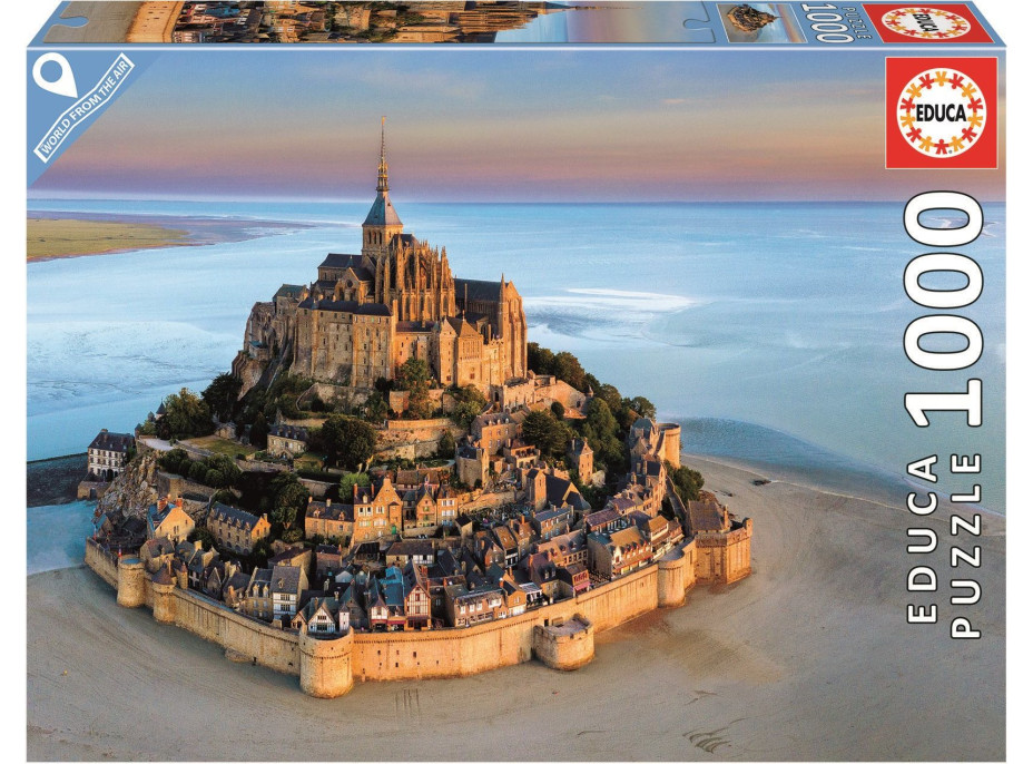 EDUCA Puzzle Mont Saint Michel ze vzduchu 1000 dílků