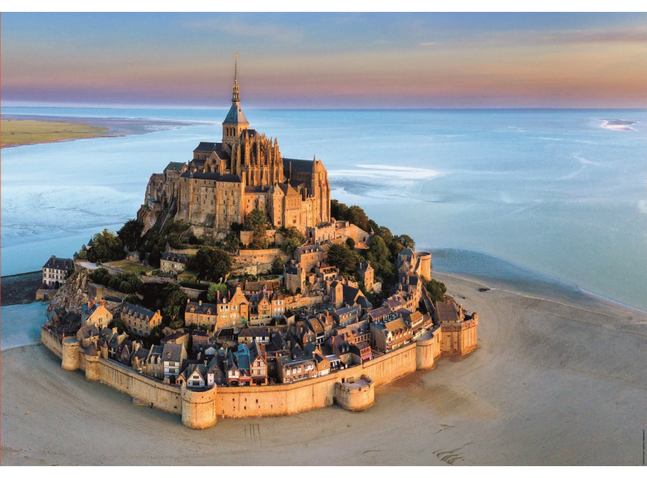 EDUCA Puzzle Mont Saint Michel ze vzduchu 1000 dílků