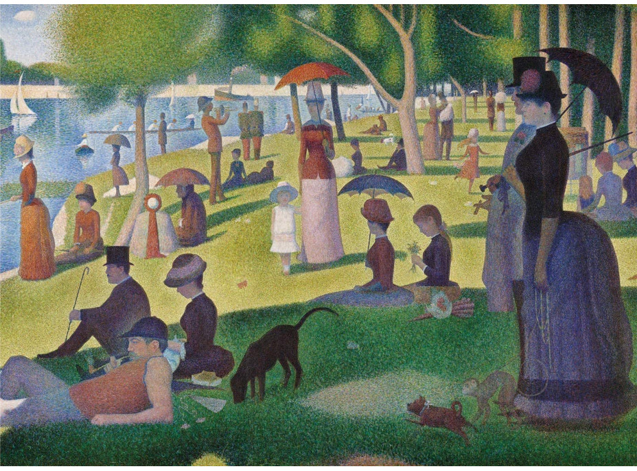 CLEMENTONI Puzzle Museum Collection: Nedělní odpoledne na ostrově La Grande Jatte 1000 dílků