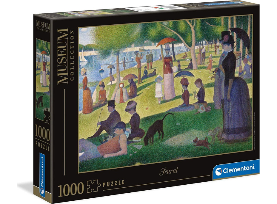 CLEMENTONI Puzzle Museum Collection: Nedělní odpoledne na ostrově La Grande Jatte 1000 dílků