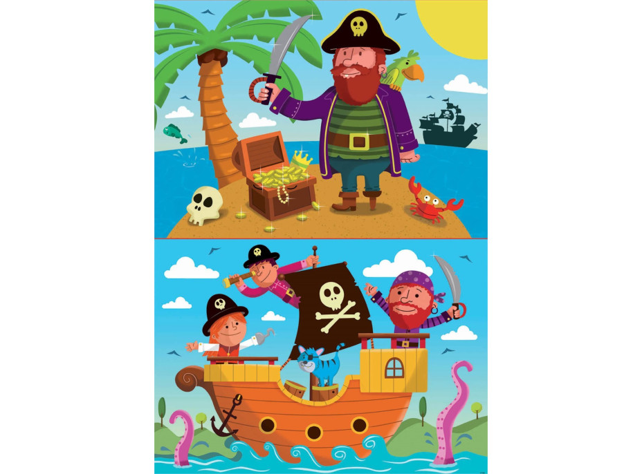 EDUCA Puzzle Piráti 2x20 dílků