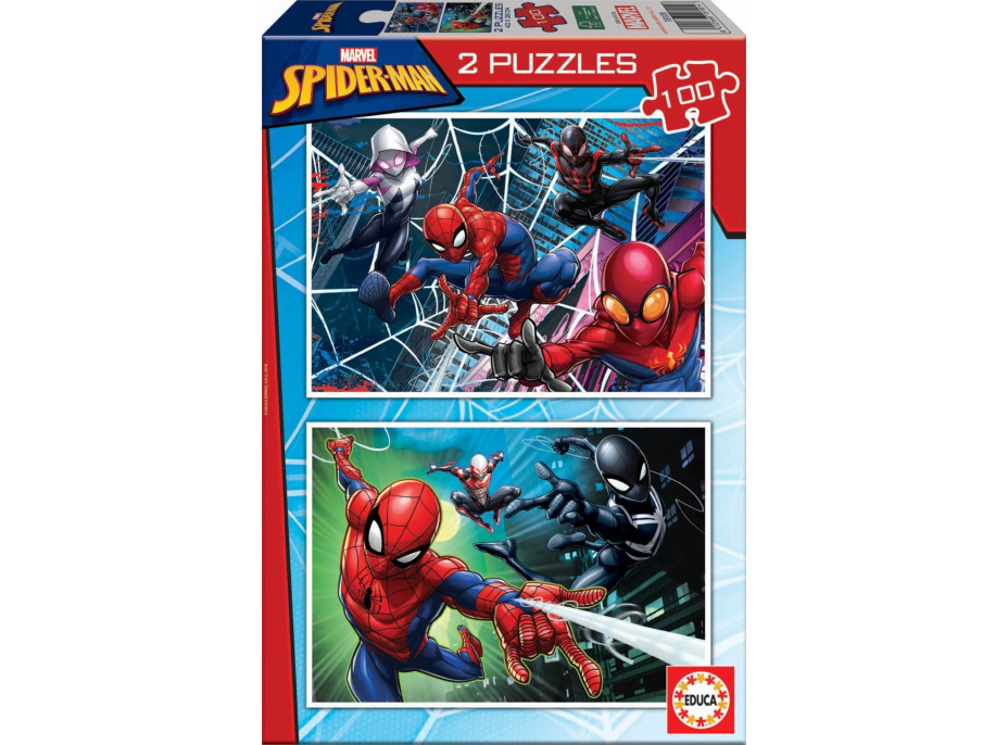 EDUCA Puzzle Spiderman 2x100 dílků