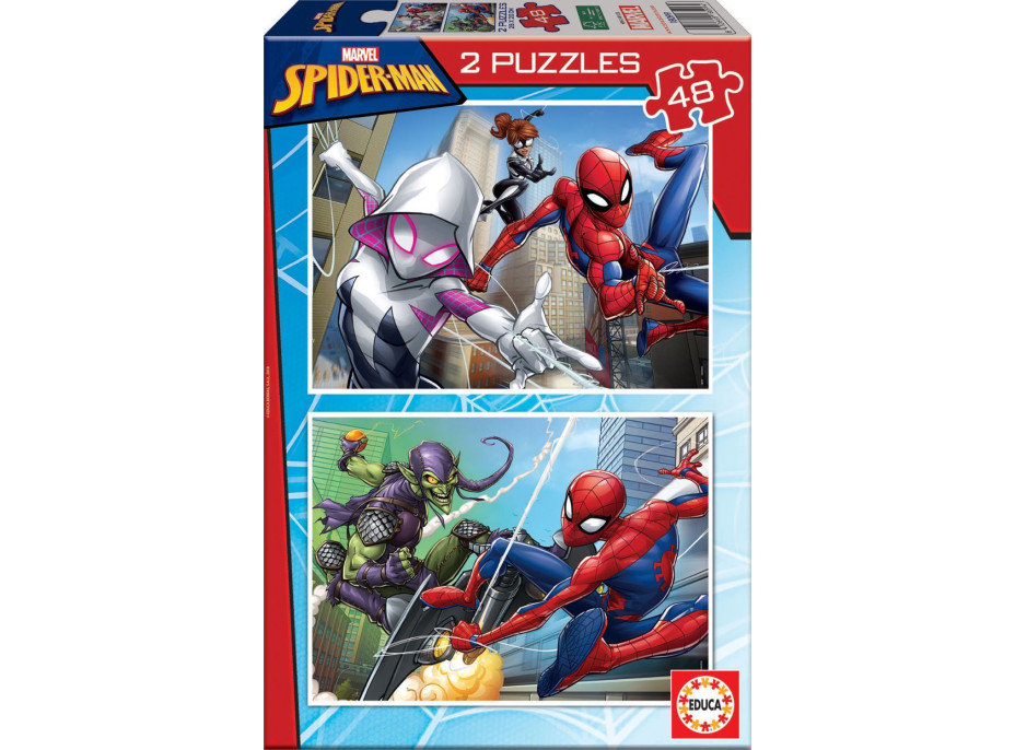 EDUCA Puzzle Spiderman 2x48 dílků