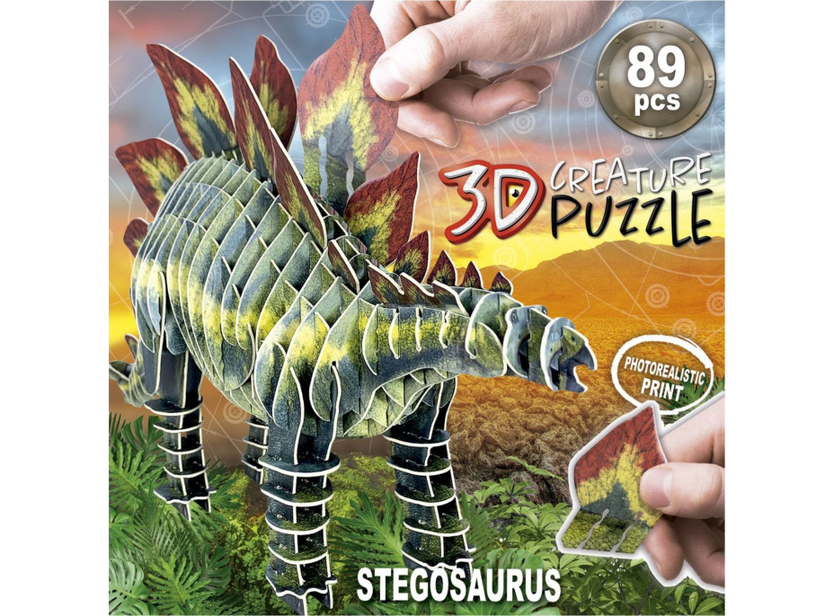 EDUCA 3D puzzle Stegosaurus 89 dílků