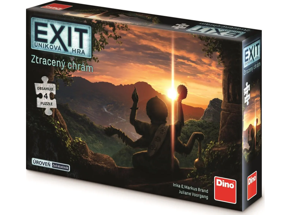 DINO Exit úniková hra s puzzle: Ztracený chrám