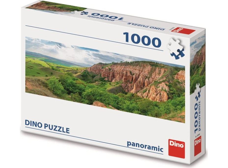 DINO Panoramatické puzzle Červená rokle 1000 dílků