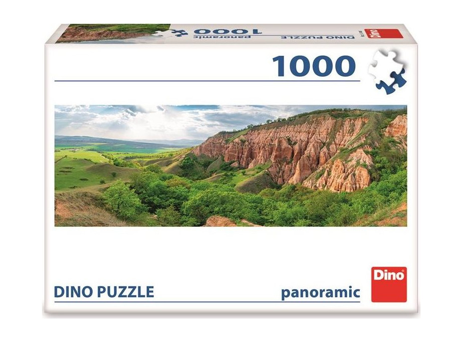 DINO Panoramatické puzzle Červená rokle 1000 dílků