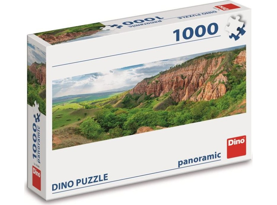 DINO Panoramatické puzzle Červená rokle 1000 dílků