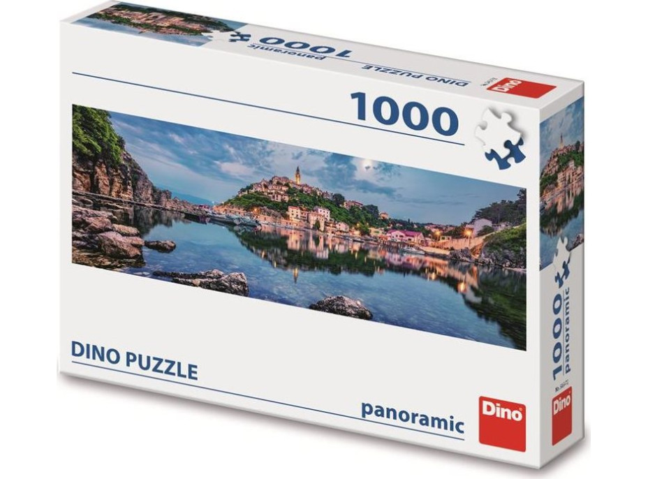 DINO Panoramatické puzzle Ostrov Krk 1000 dílků