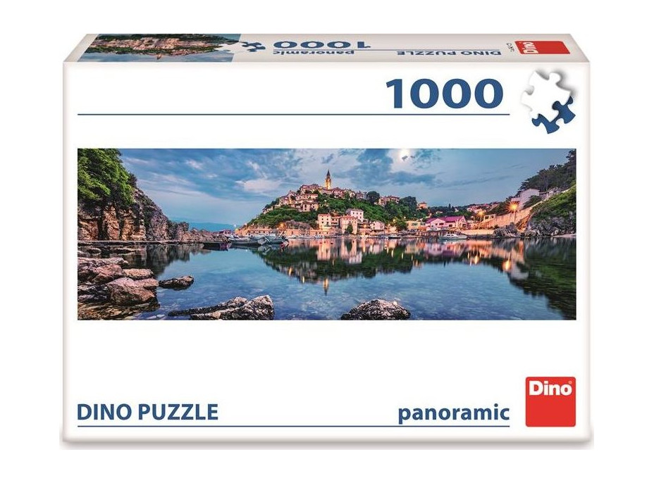 DINO Panoramatické puzzle Ostrov Krk 1000 dílků