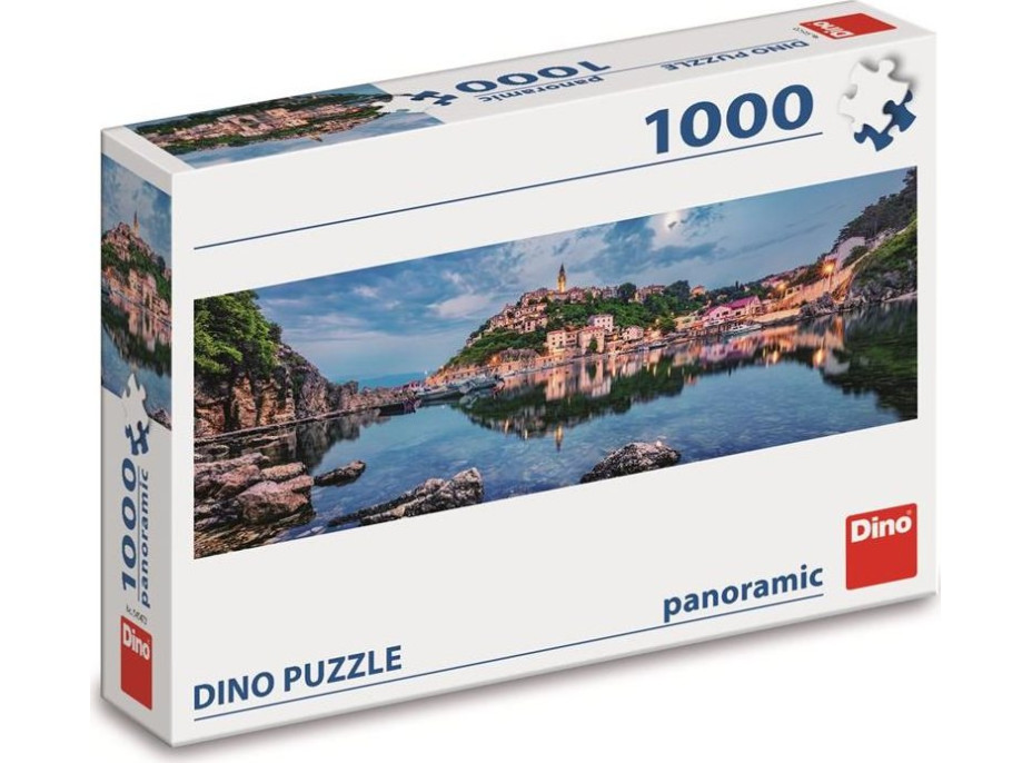 DINO Panoramatické puzzle Ostrov Krk 1000 dílků