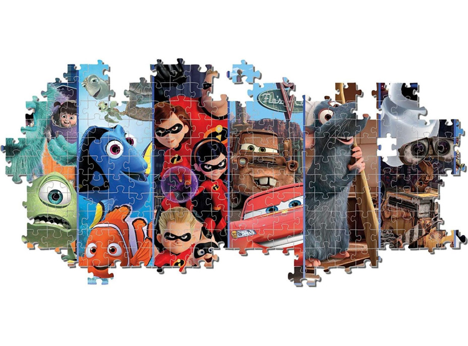 CLEMENTONI Panoramatické puzzle Pixar 1000 dílků