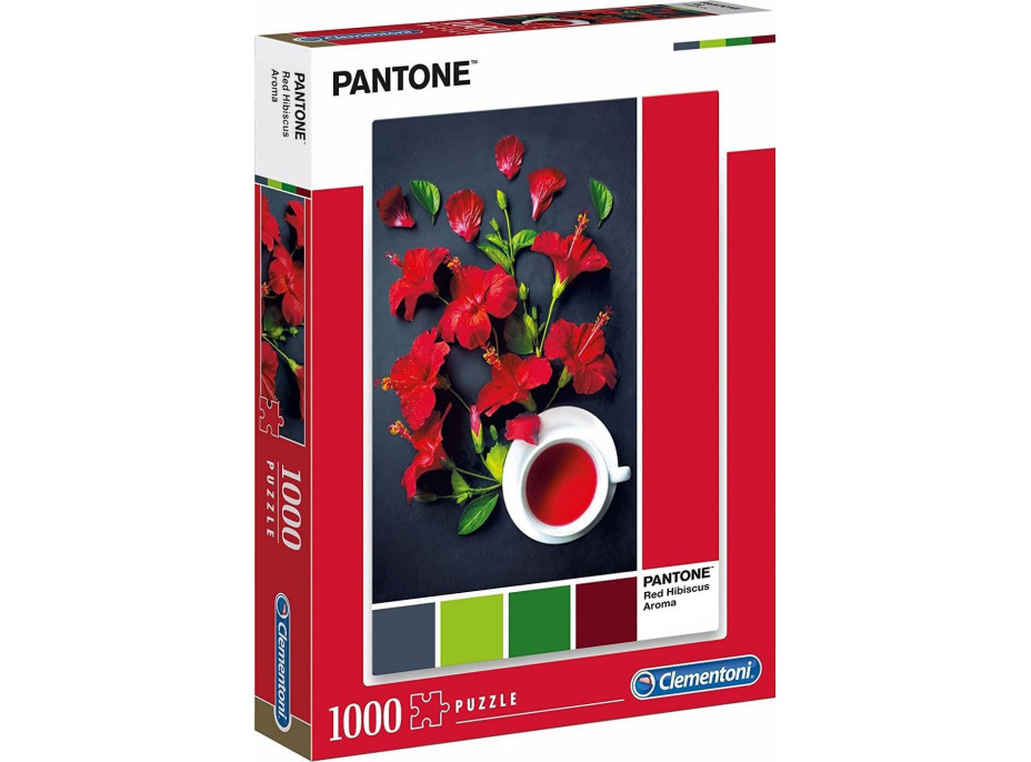 CLEMENTONI Puzzle Pantone: Aroma červeného ibišku 1000 dílků