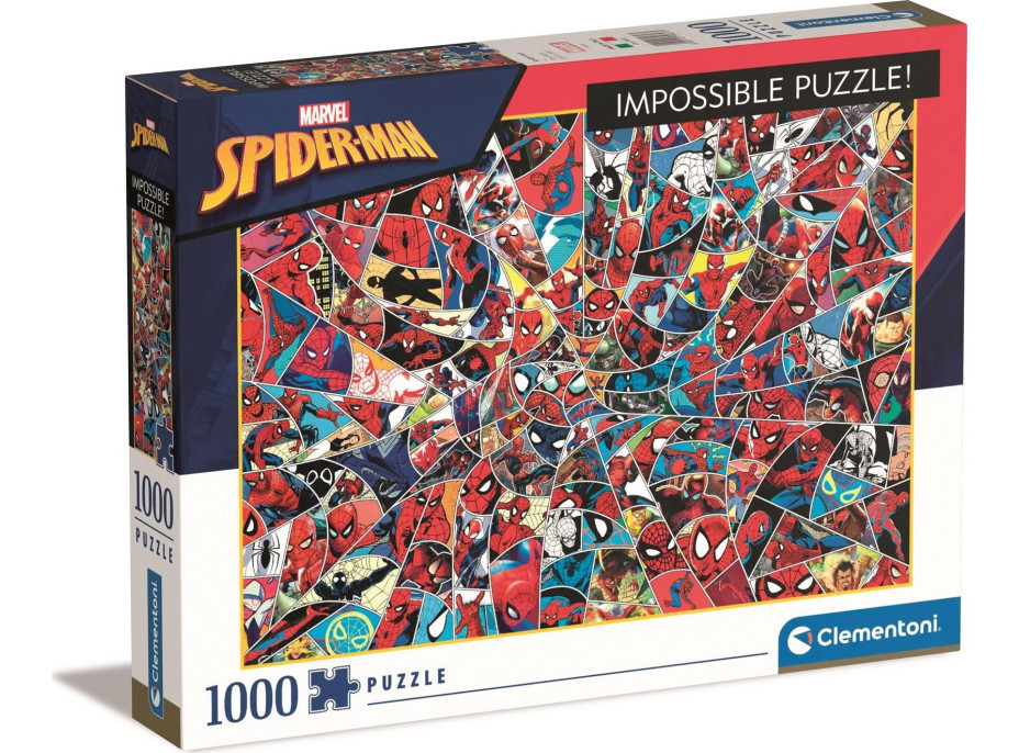 CLEMENTONI Puzzle Impossible: Spiderman 1000 dílků