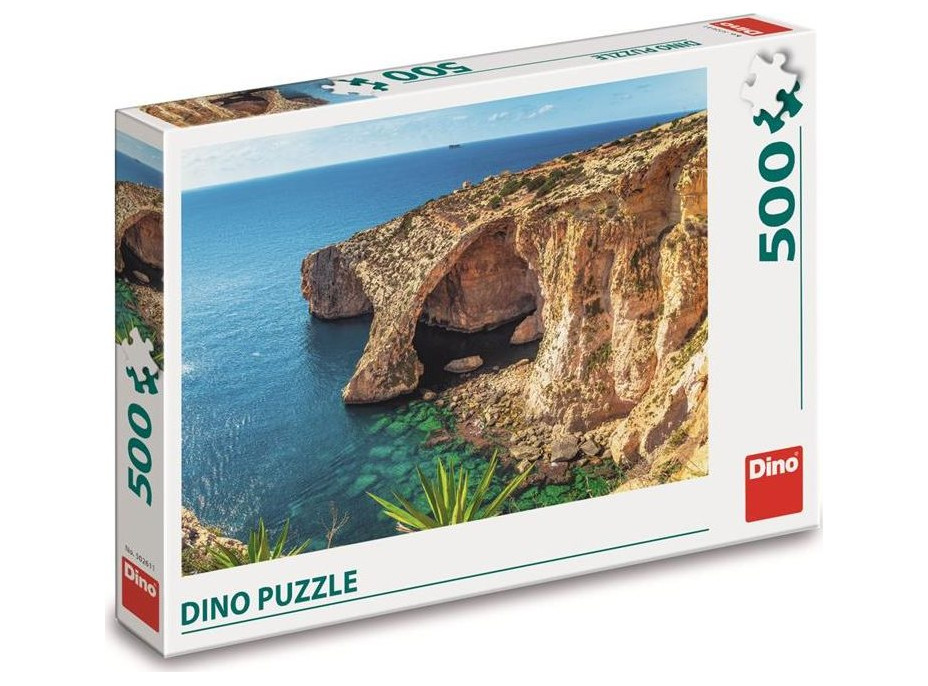 DINO Puzzle Pláž na Maltě 500 dílků