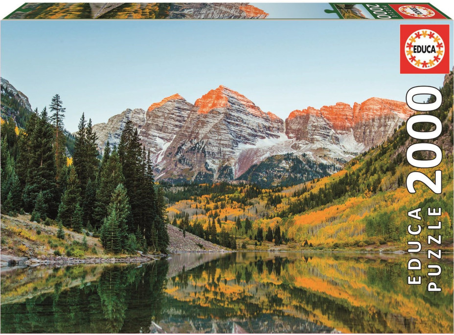 EDUCA Puzzle Pohoří Maroon Bells, USA 2000 dílků