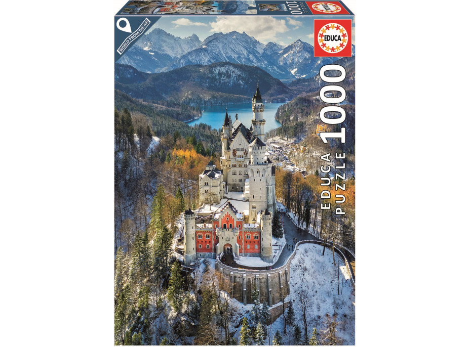 EDUCA Puzzle Zámek Neuschwanstein ze vzduchu 1000 dílků