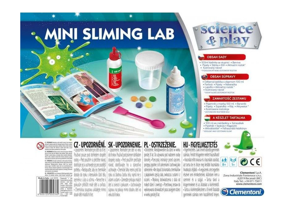 CLEMENTONI Science&Play: Malá slizová laboratoř