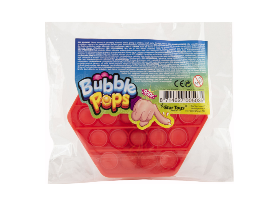 TEDDIES Bubble pops - Praskající bubliny 1ks (mix)