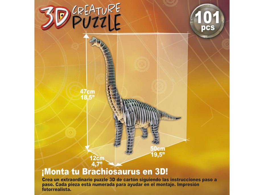 EDUCA 3D puzzle Brachiosaurus 101 dílků