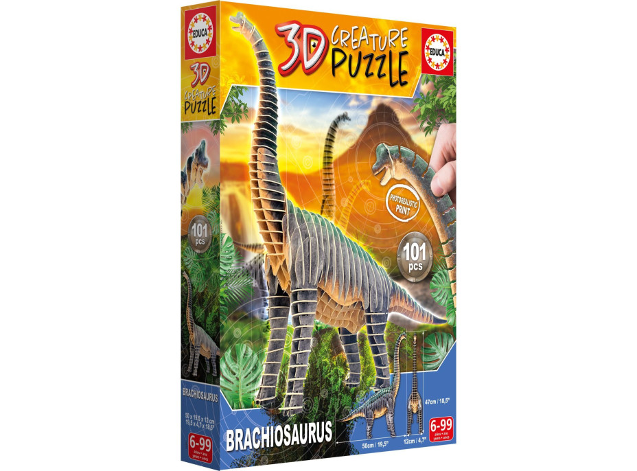 EDUCA 3D puzzle Brachiosaurus 101 dílků